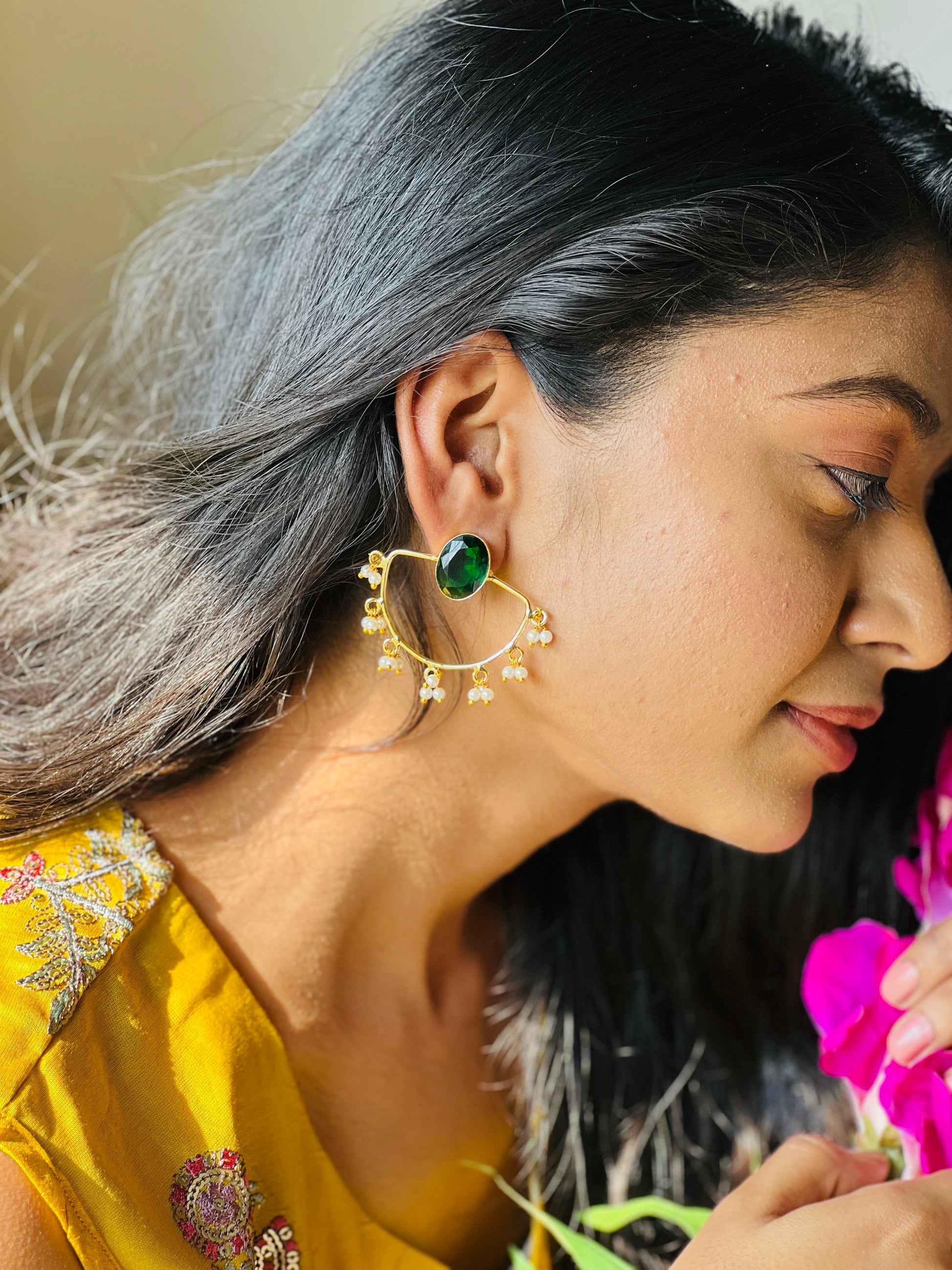 Meadow Stone Earrings - Earrings