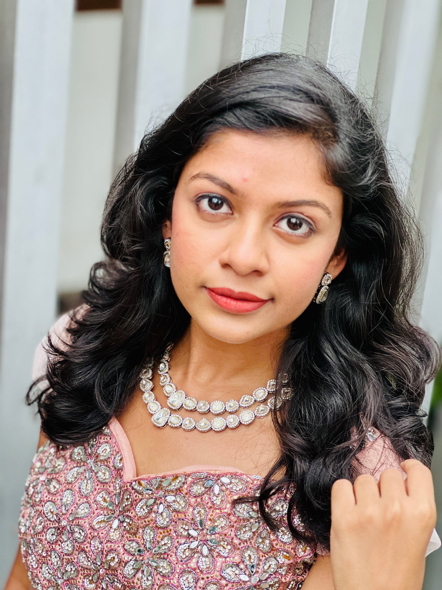 NAIRITI POLKI KUNDAN STONE NECKPIECE - Neckpiece