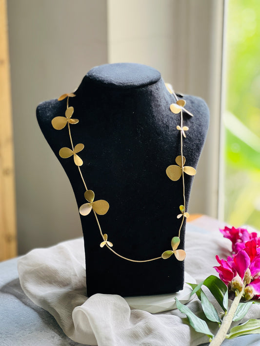 Golden Petal Vine Necklace