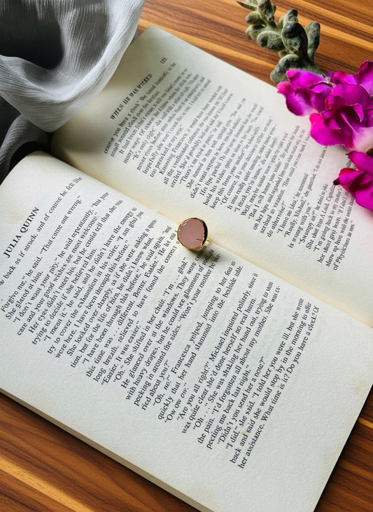 Golden Aura Stone Ring