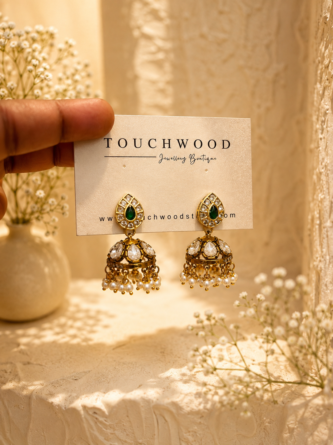 Emerald Jhumka Royale