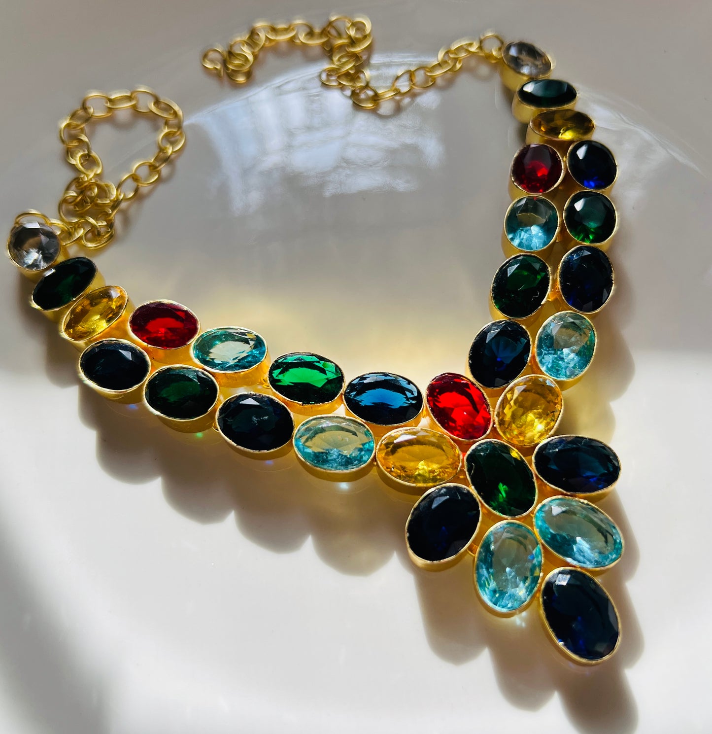 ZEYAA MULTI STONE NECKPIECE - Neckpiece