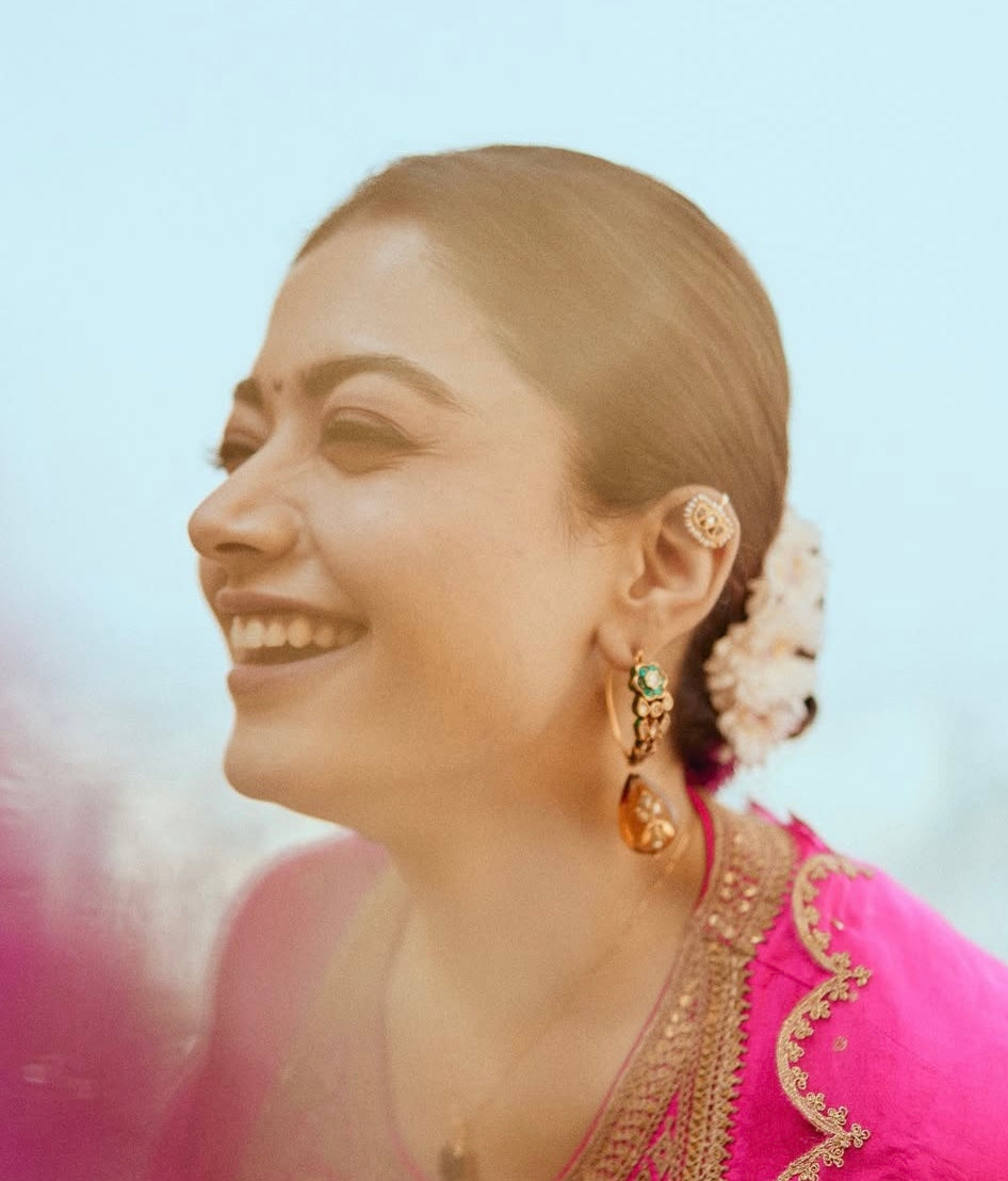 Navratna Pearl Ear Cuff(single piece)