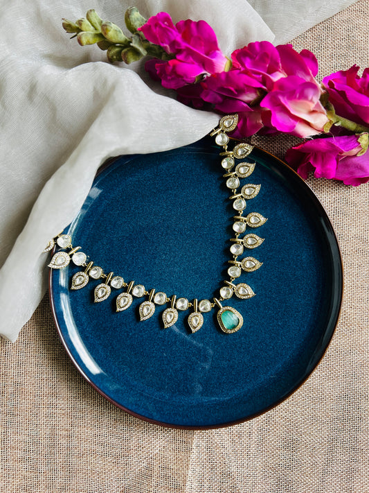 MOISSANITE MANGO STONE NECKLACE - Neckpiece