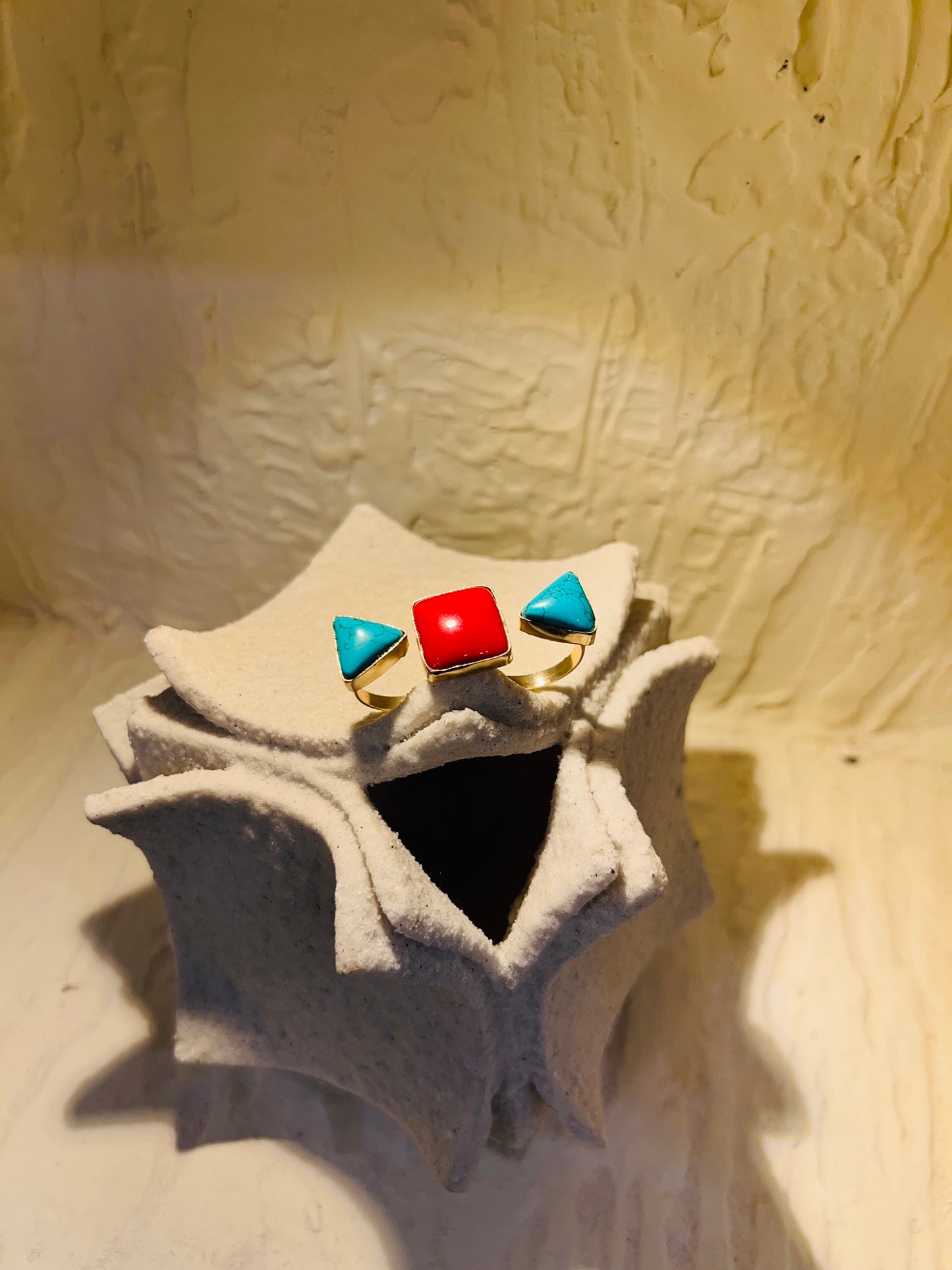 Turquoise Flame Ring