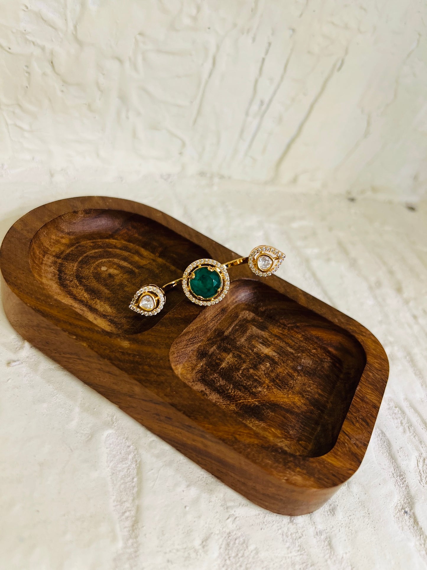 Emerald Orbit Ring