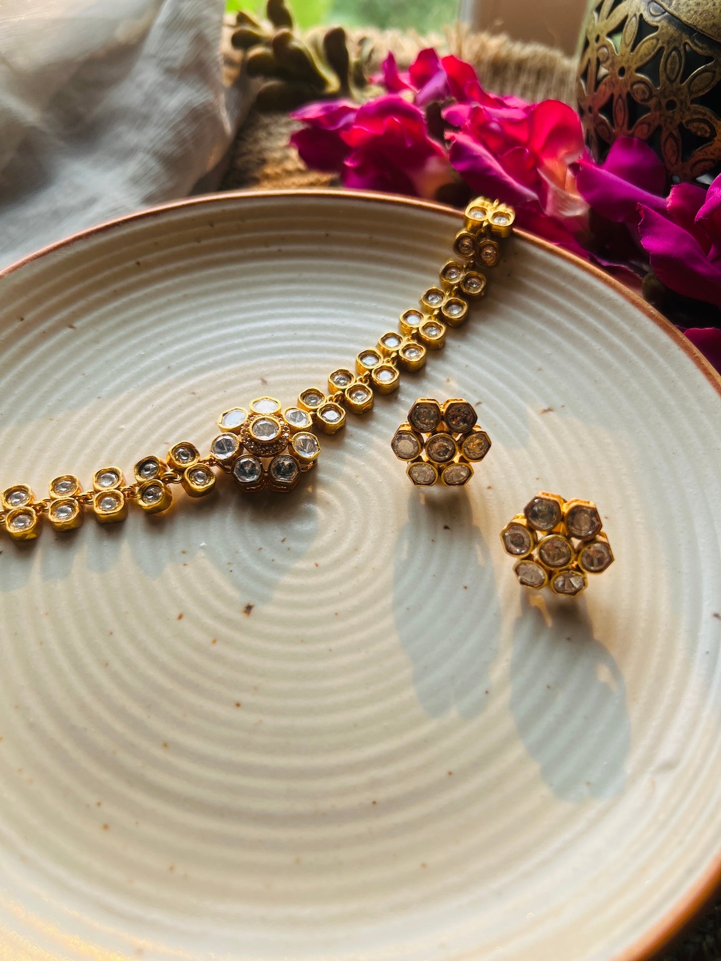 Moonlit Moissanite Choker - Neckpiece