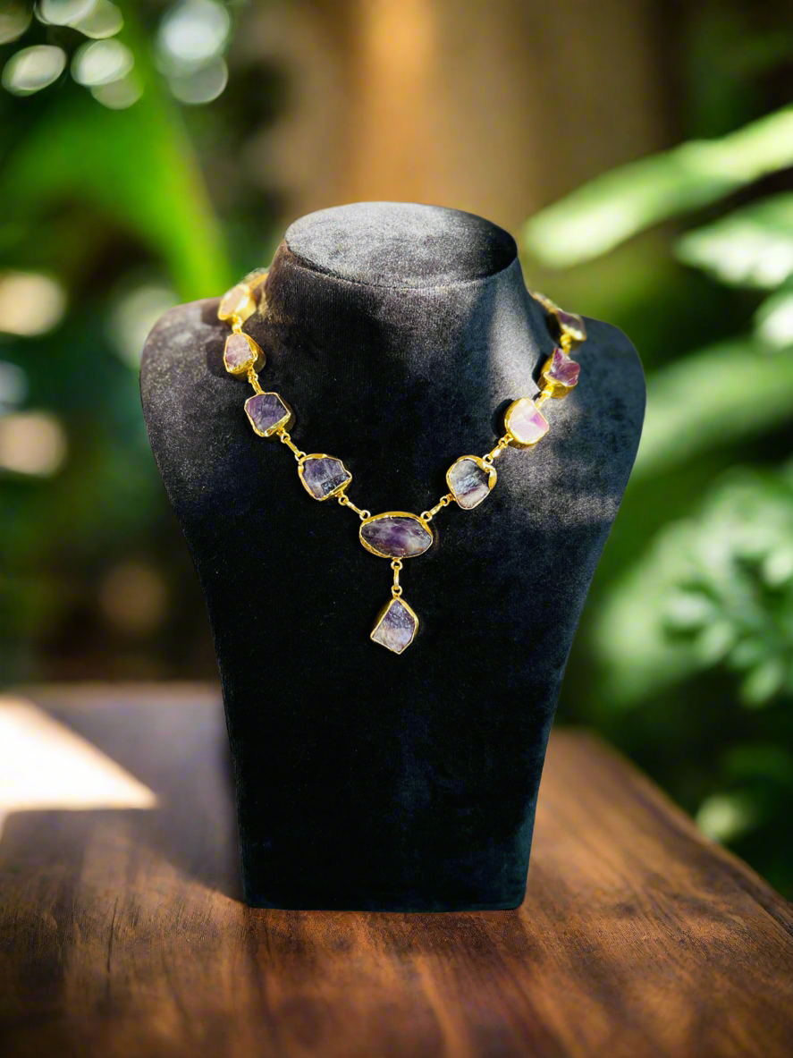 Amethyst Serenity Neckpiece - Neckpiece