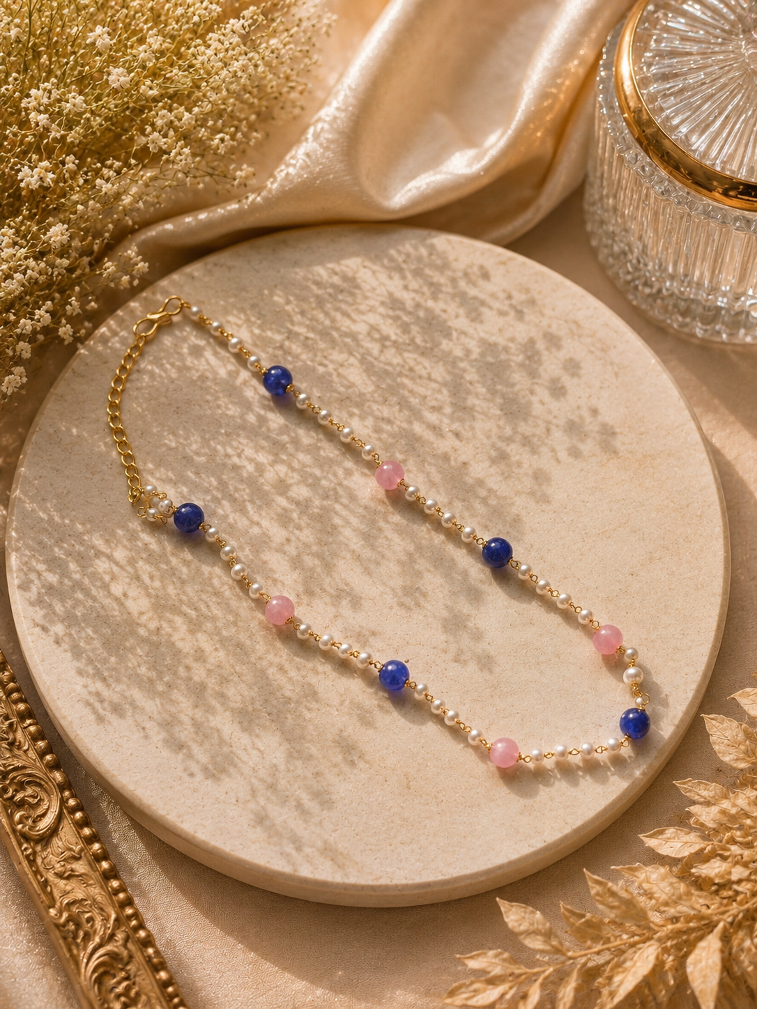 Cherry Jade Pearl Chain
