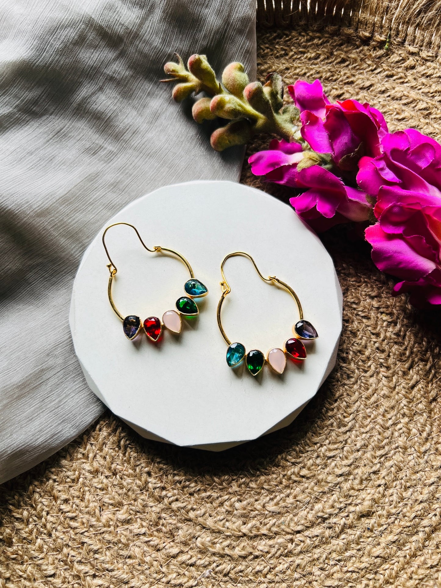 Sparkle Loop Earrings - Earrings