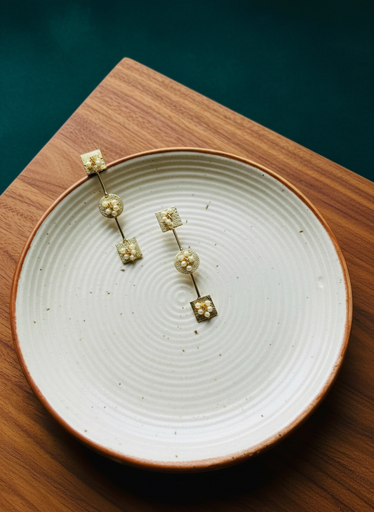 Orbit Pearl Earrings