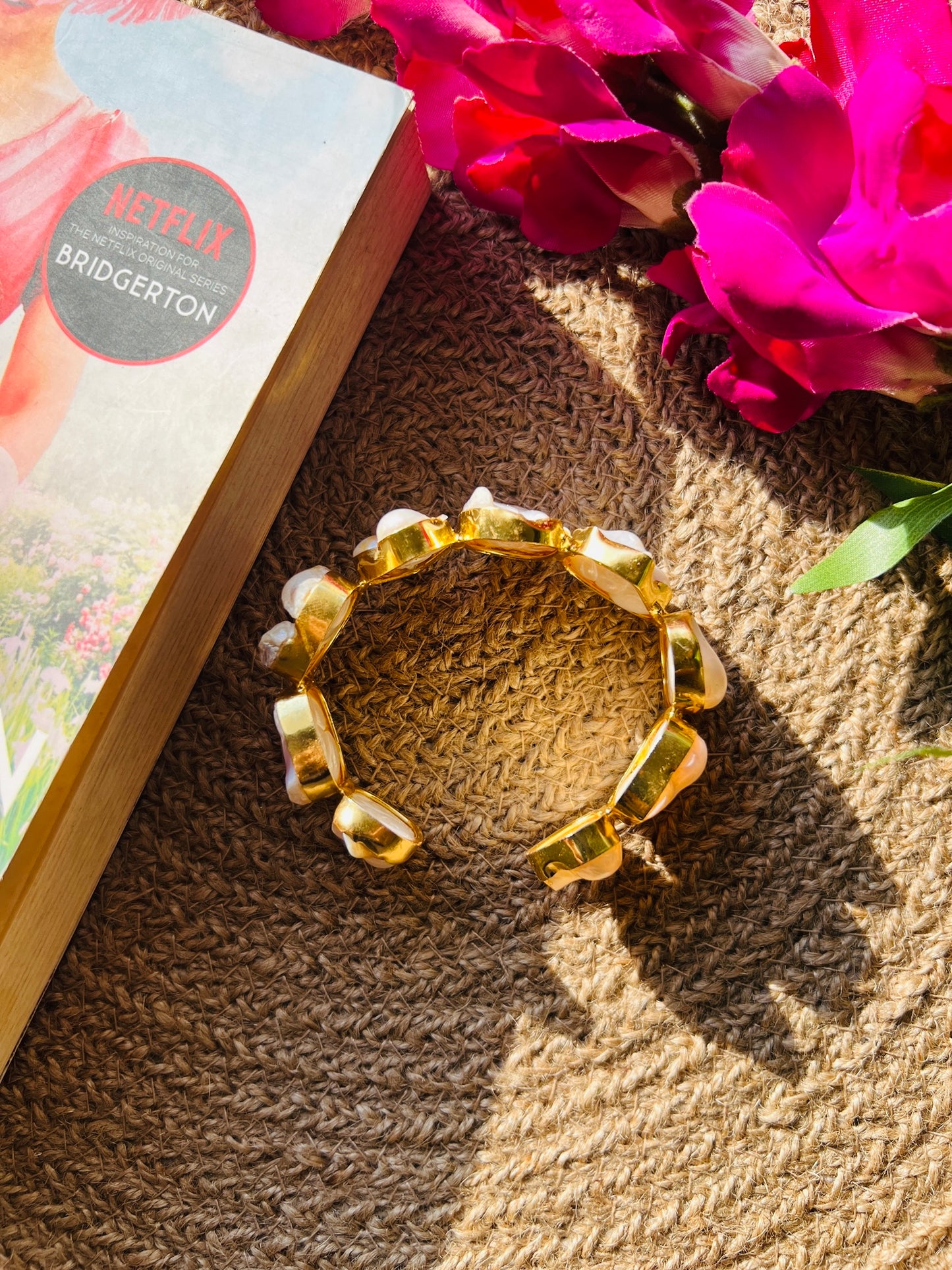 Baroque Nine Stone Bangle - bangles