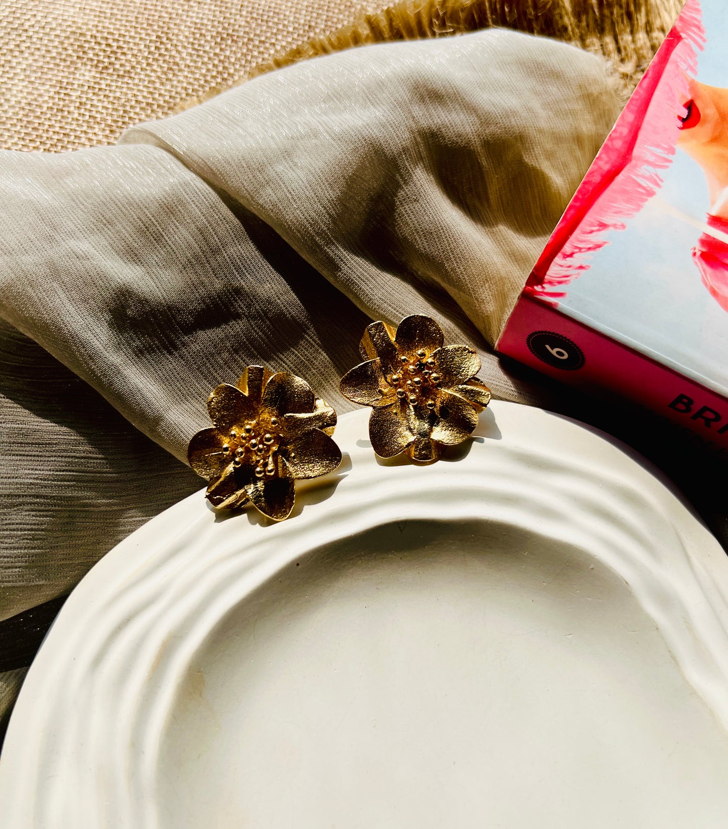 Flora Luxe Matte Studs - Earrings