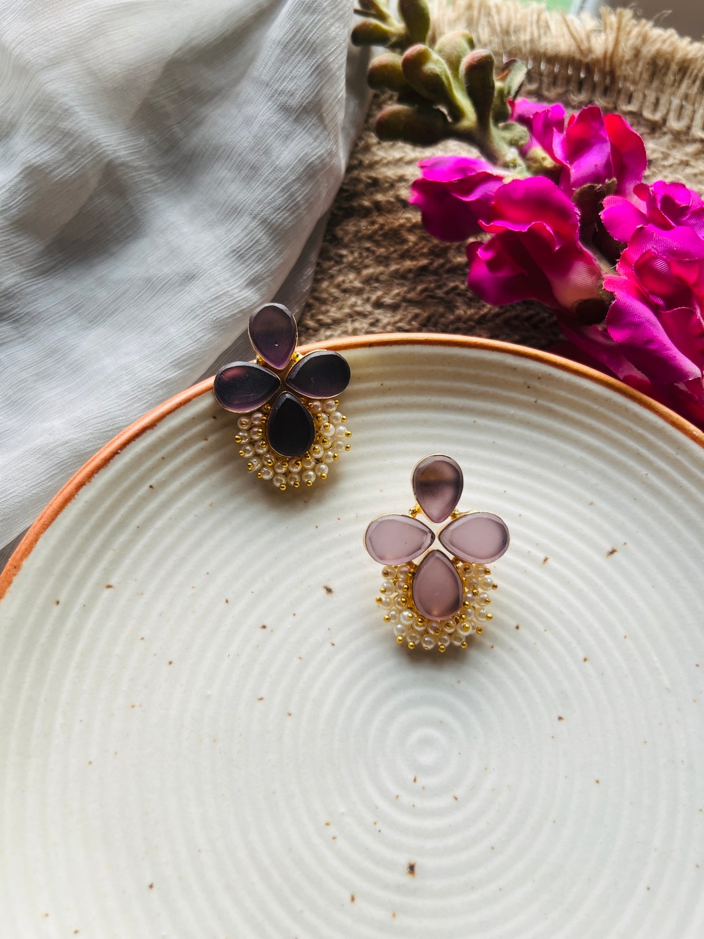 Ethereal Gem Studs - Earrings