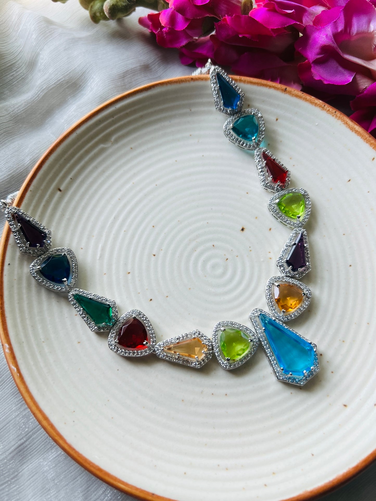 JAARA MOISSANITE STONE NECKLPIECE - Neckpiece