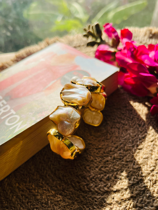 Baroque Nine Stone Bangle - bangles