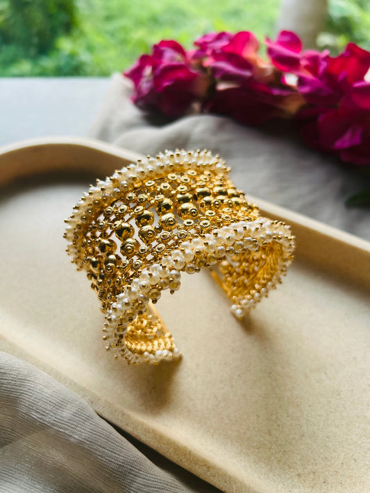 Swarna Pearl Mesh Cuff