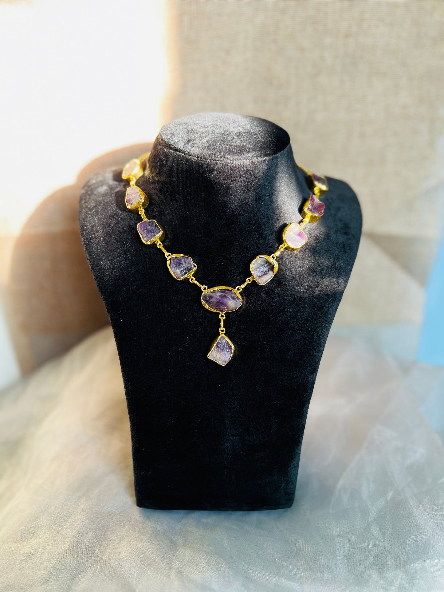 Amethyst Serenity Neckpiece - Neckpiece