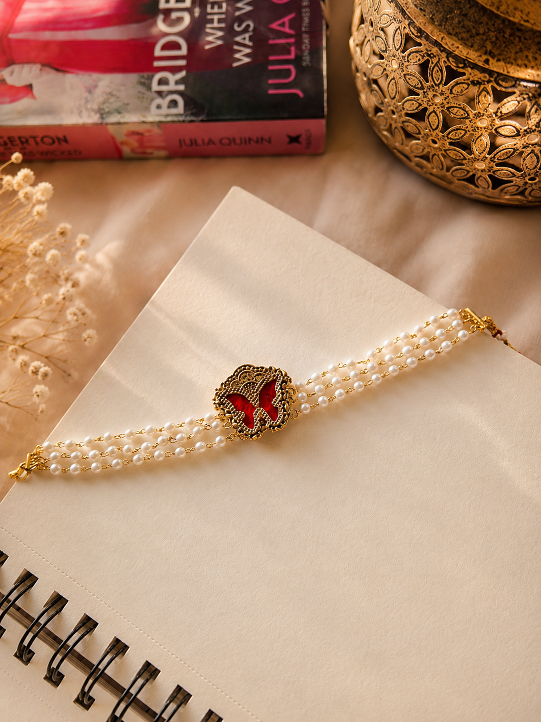 Pearl Butterfly Choker