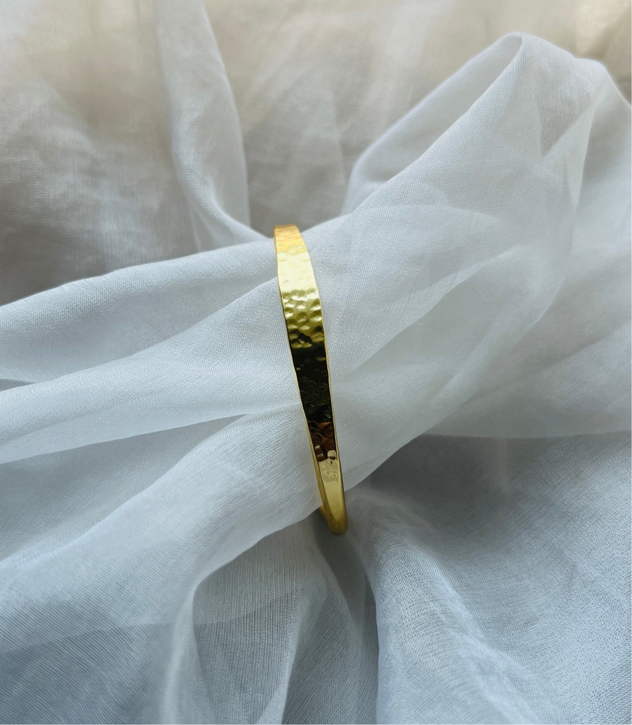 Gleam Hammered Bangle - bangles