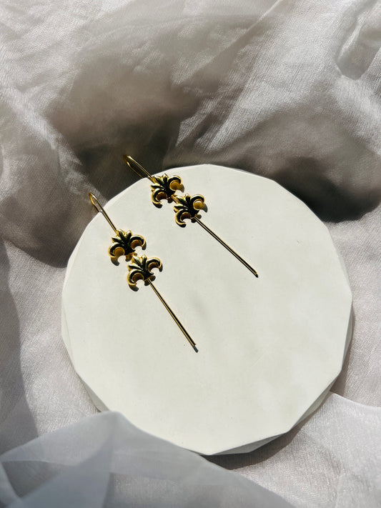 Twin Crown Ear Cuffs (PAIR) - Earrings