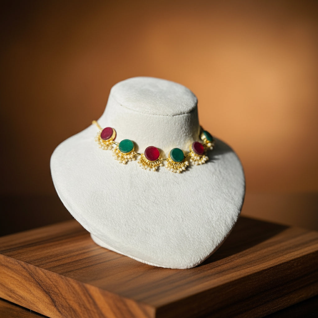 PICHI MULTICOLOUR STONE NECKPIECE - Neckpiece