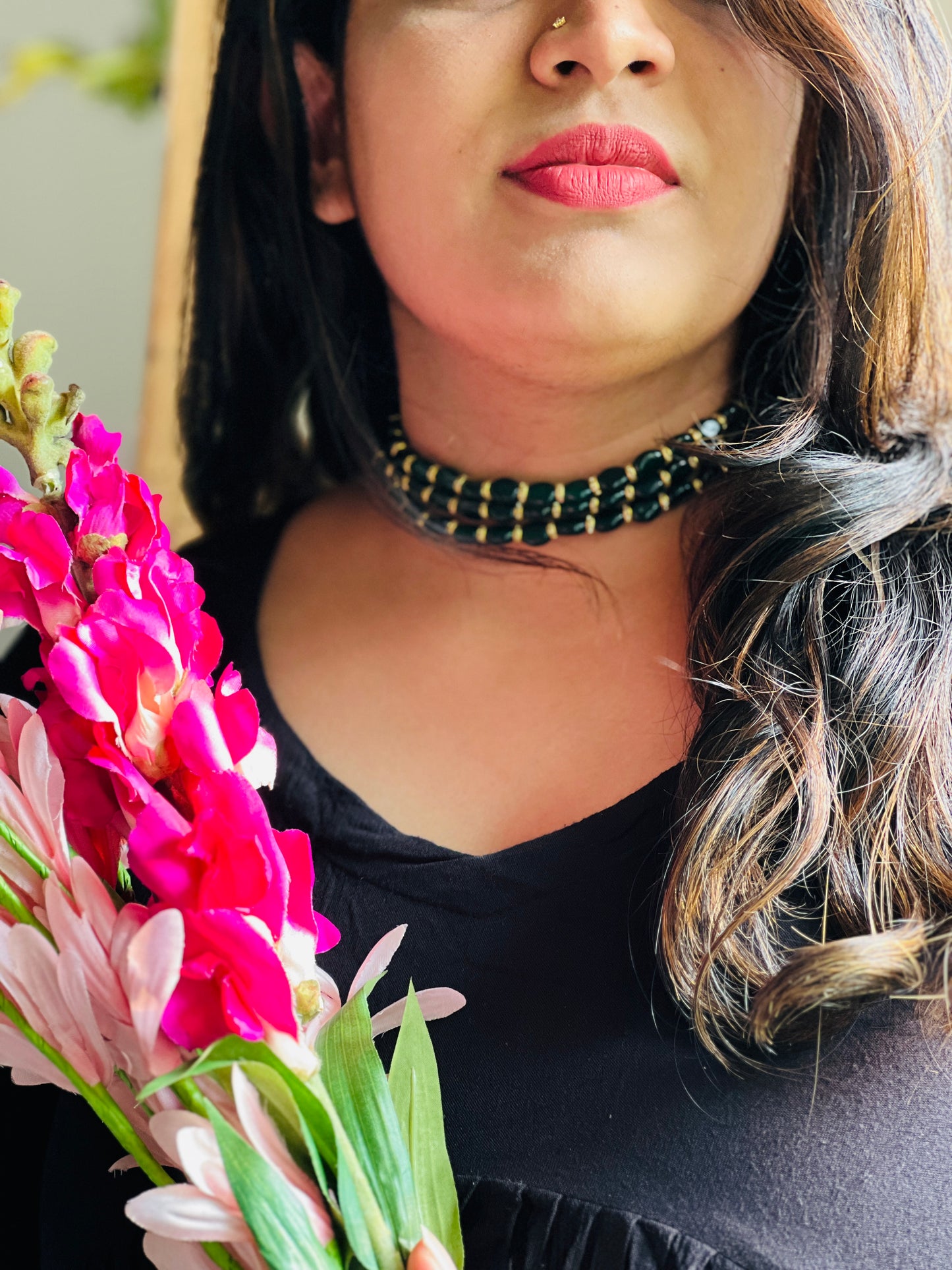 Regal Bloom Choker - Neckpiece