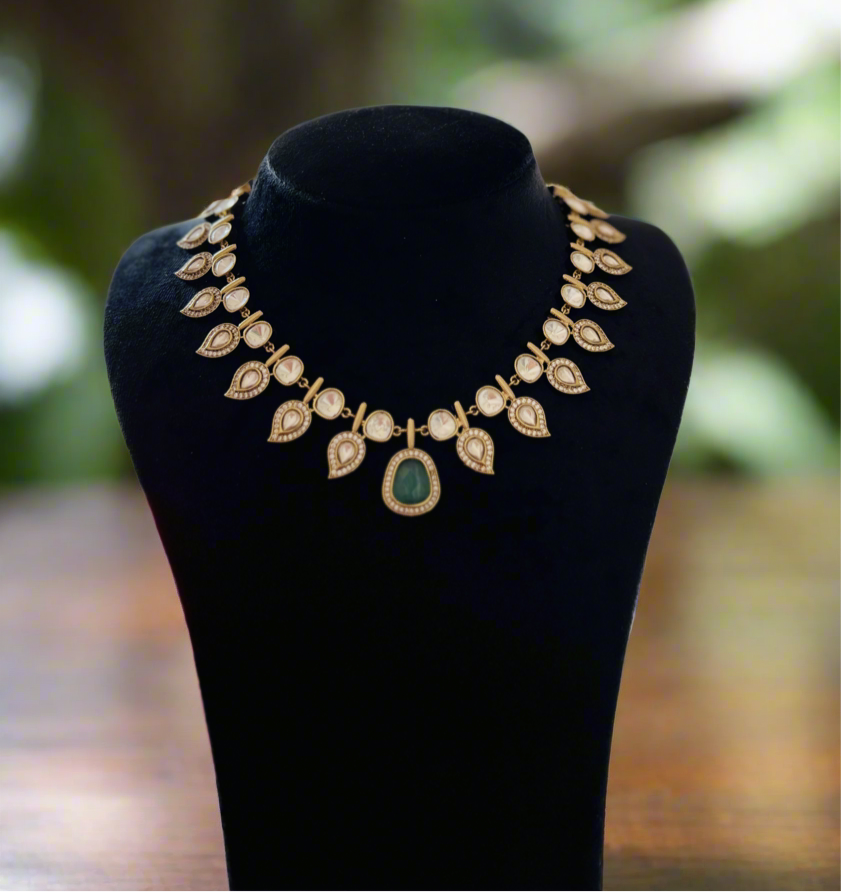 MOISSANITE MANGO STONE NECKLACE - Neckpiece