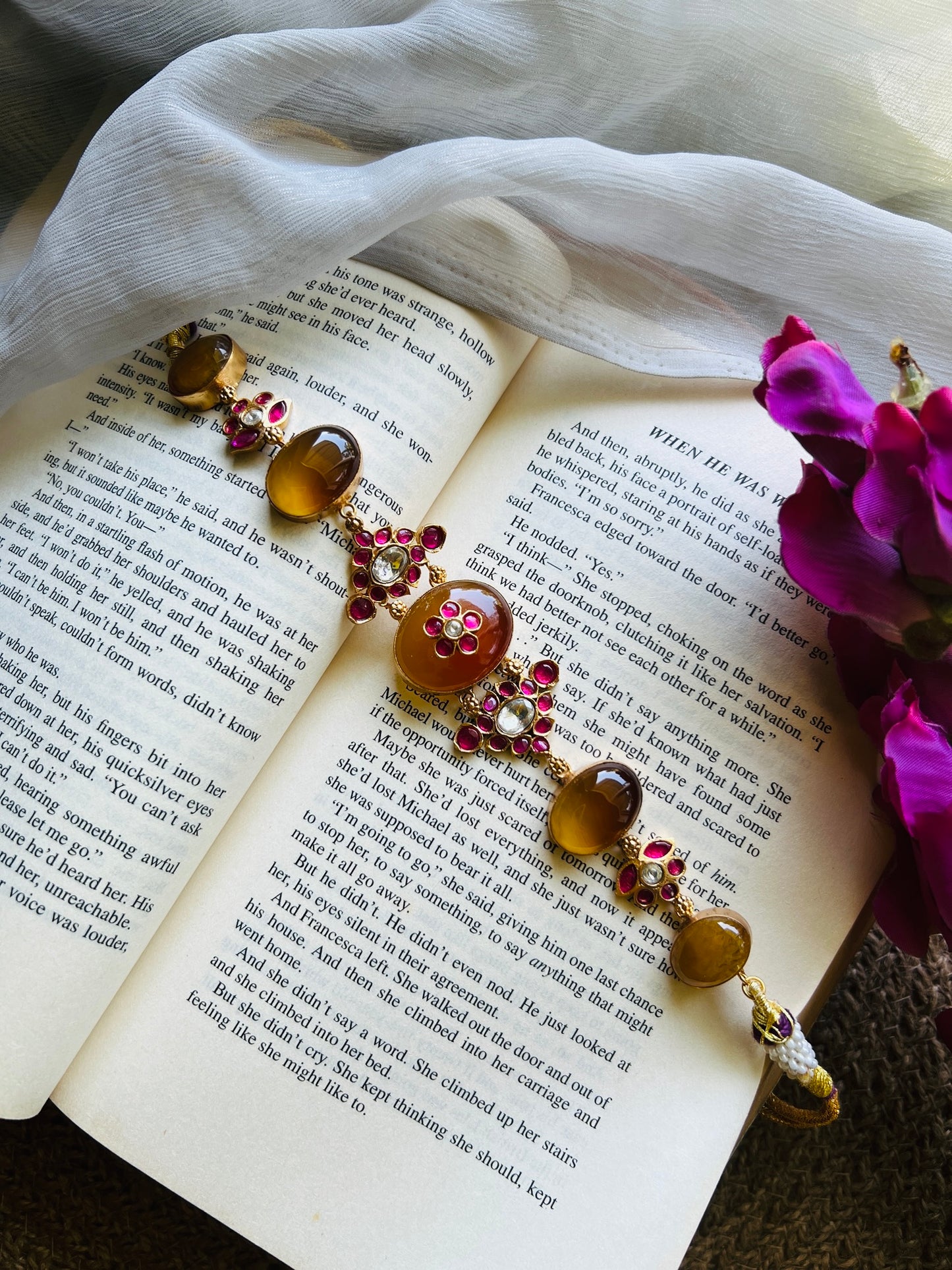 Golden Saffron Glow Choker