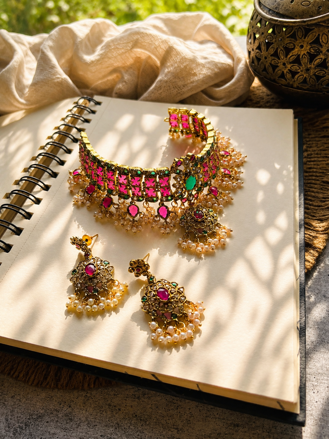 Gulbahar Kemp Pearl Choker Set