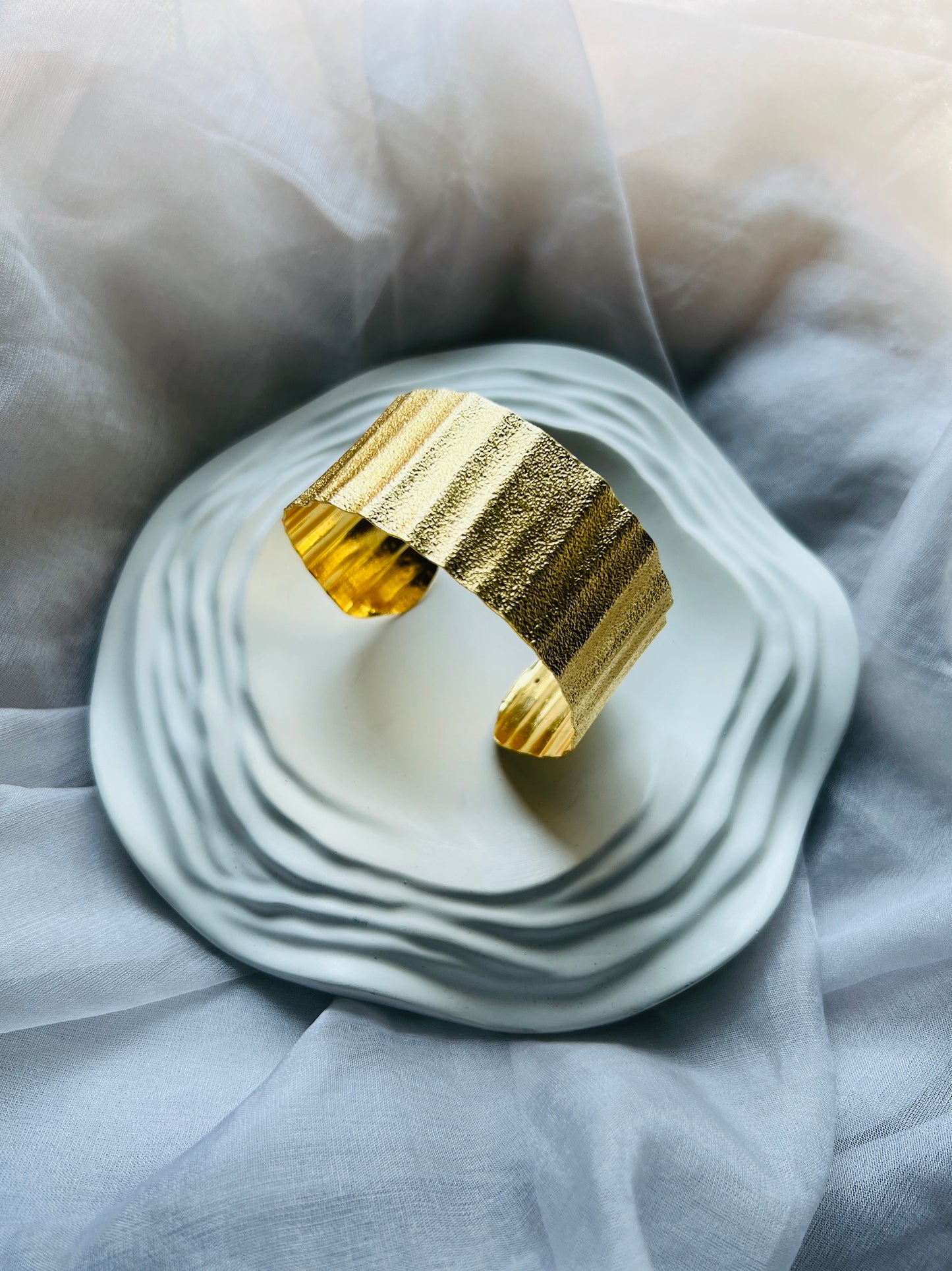 Hammered Bold Bangle - bangles