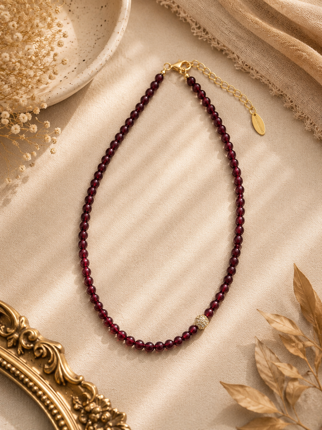 Ruby Solitaire Necklace