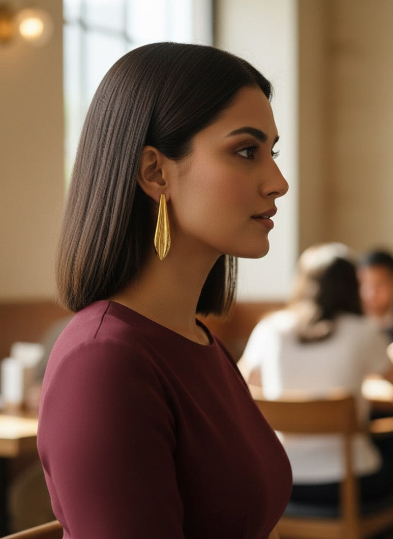 The Gilded Petal Earrings