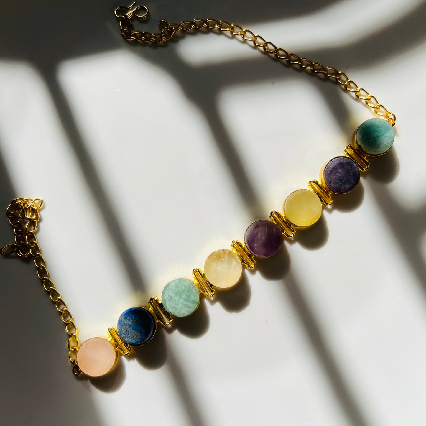ALTAIRA MULTICOLOUR NATURAL STONE CHOKER - Neckpiece