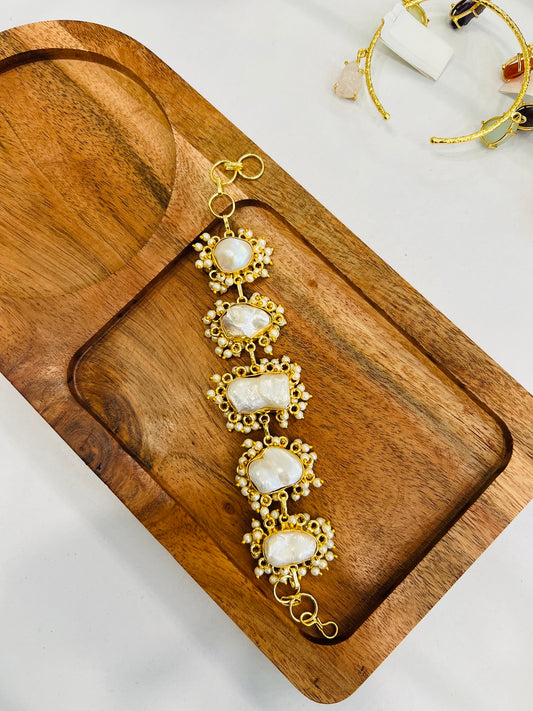 Pearl Halo Mother-of-Pearl Bracelet