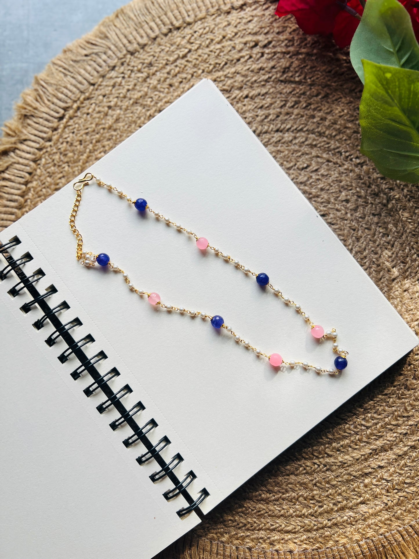 Cherry Jade Pearl Chain