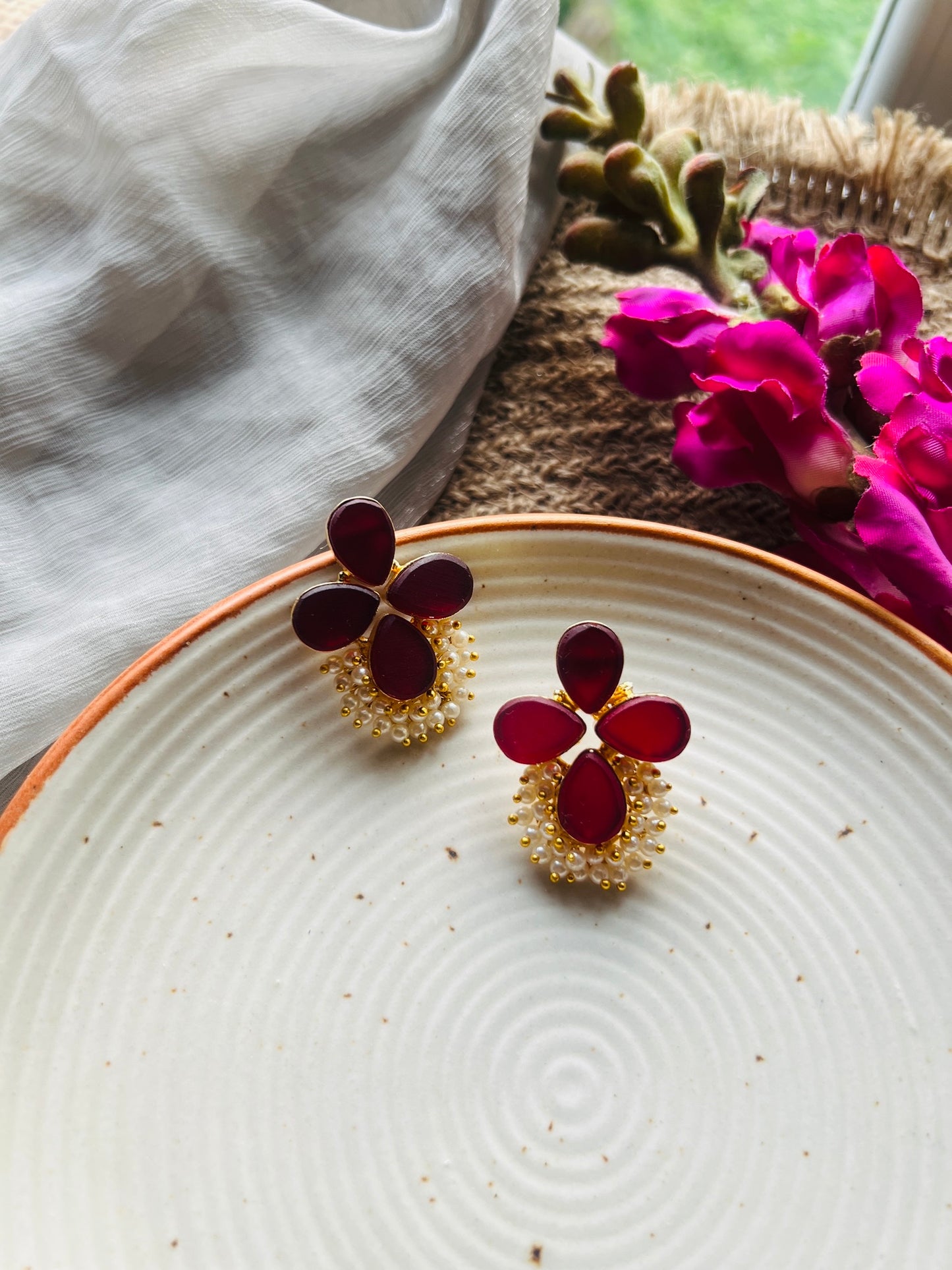 Ethereal Gem Studs - Earrings