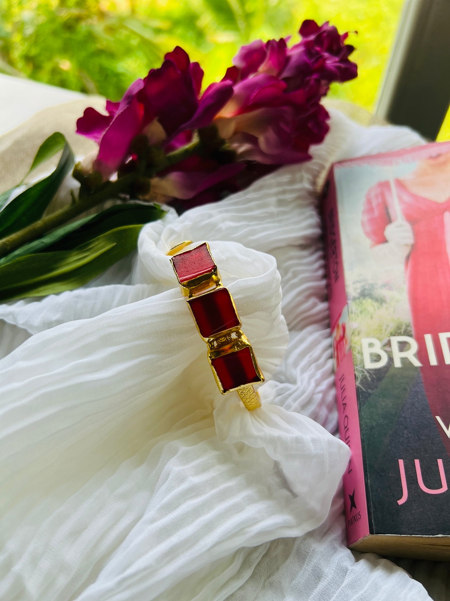 Aurora Trio Stone Bangle