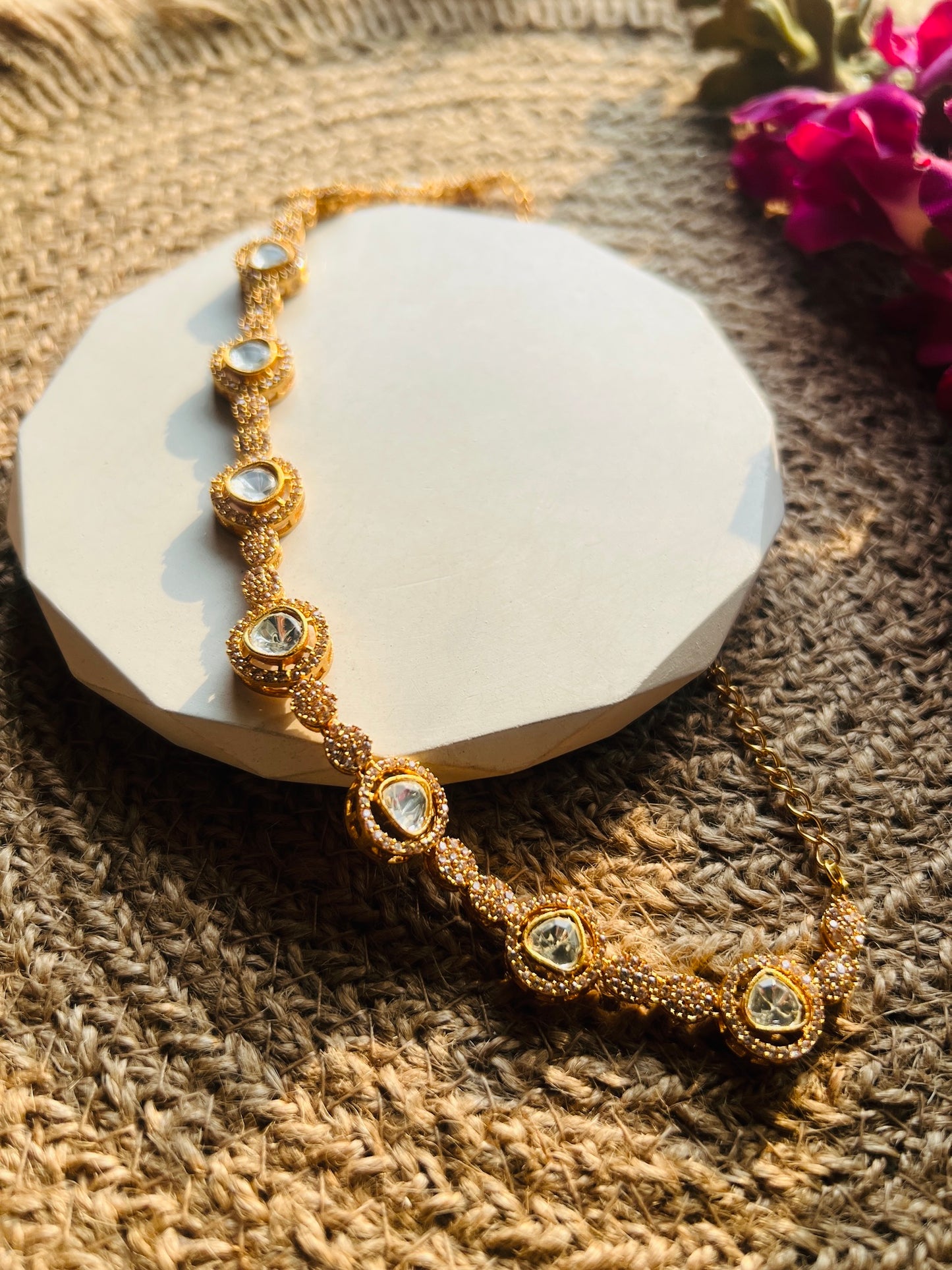 Lunara Moissanite Choker - Neckpiece