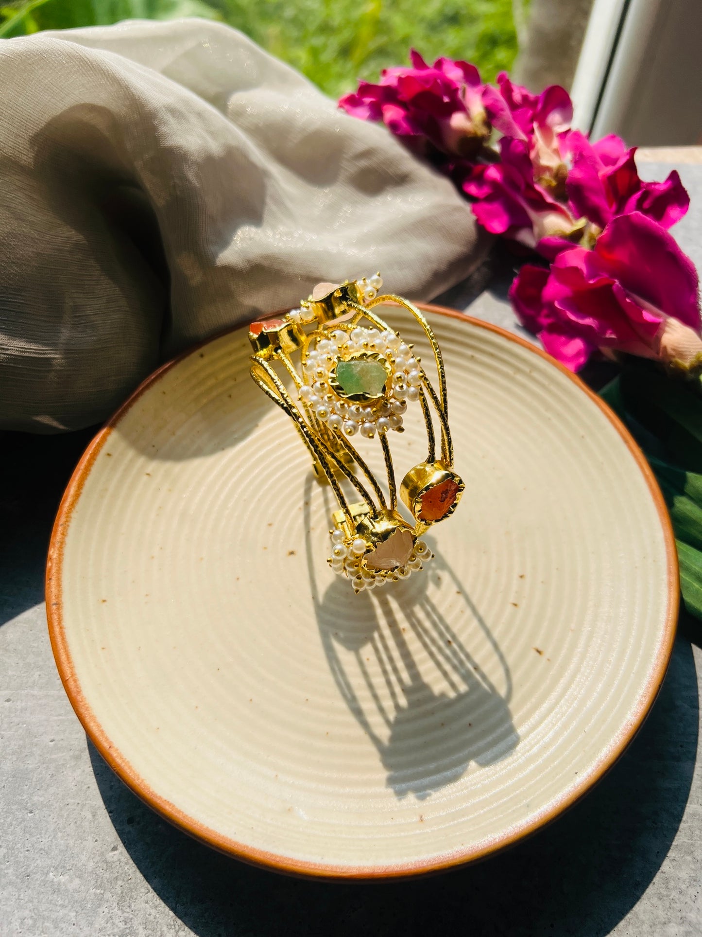 Pearl Garden Adjustable Bangle