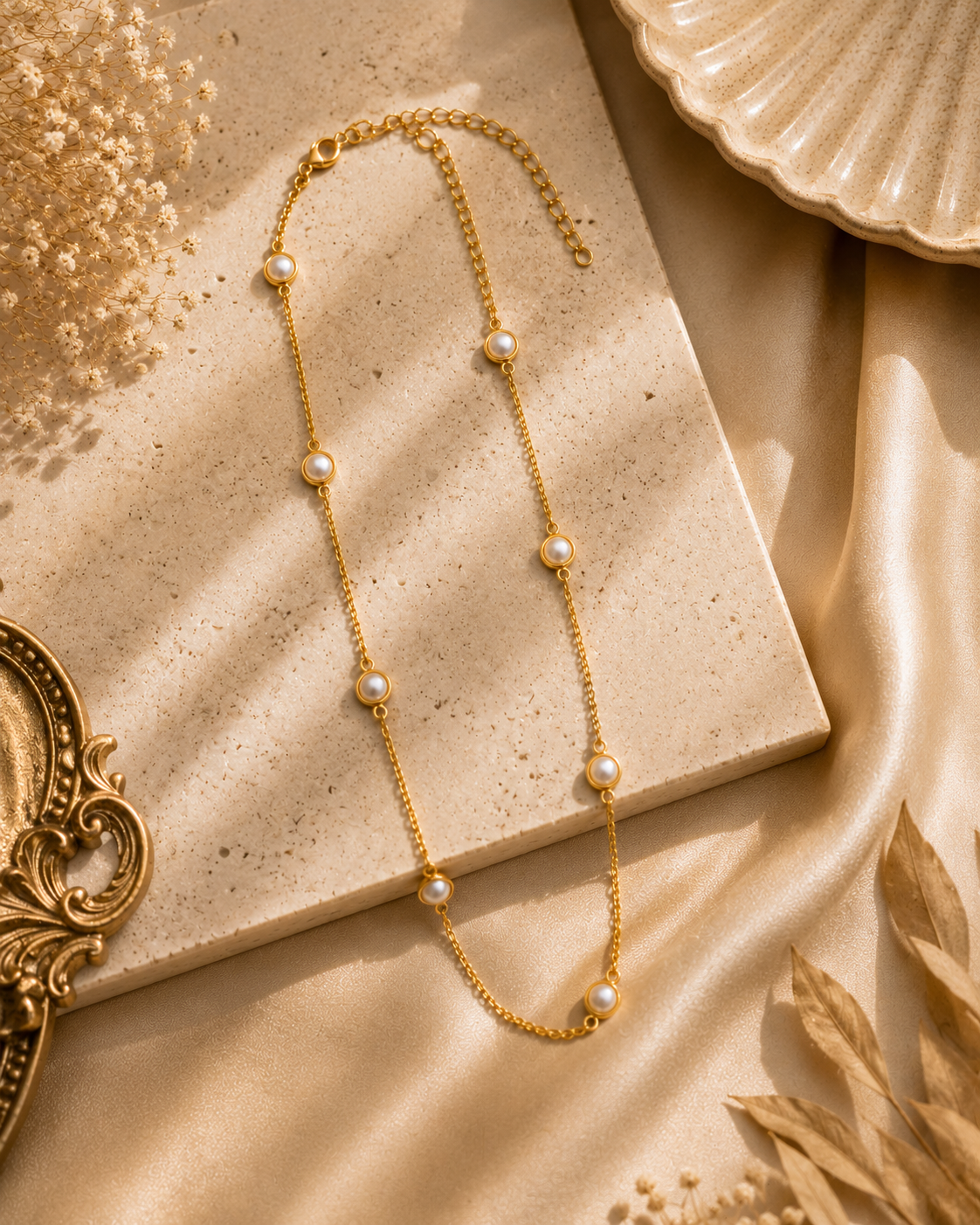 Celeste Pearl Neck Chain