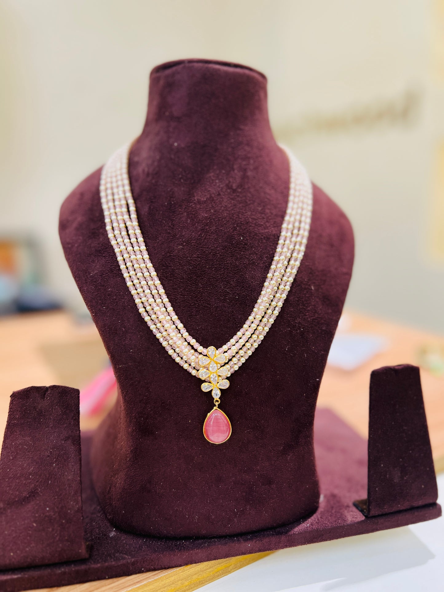 Pearl Blossom Drop Necklace