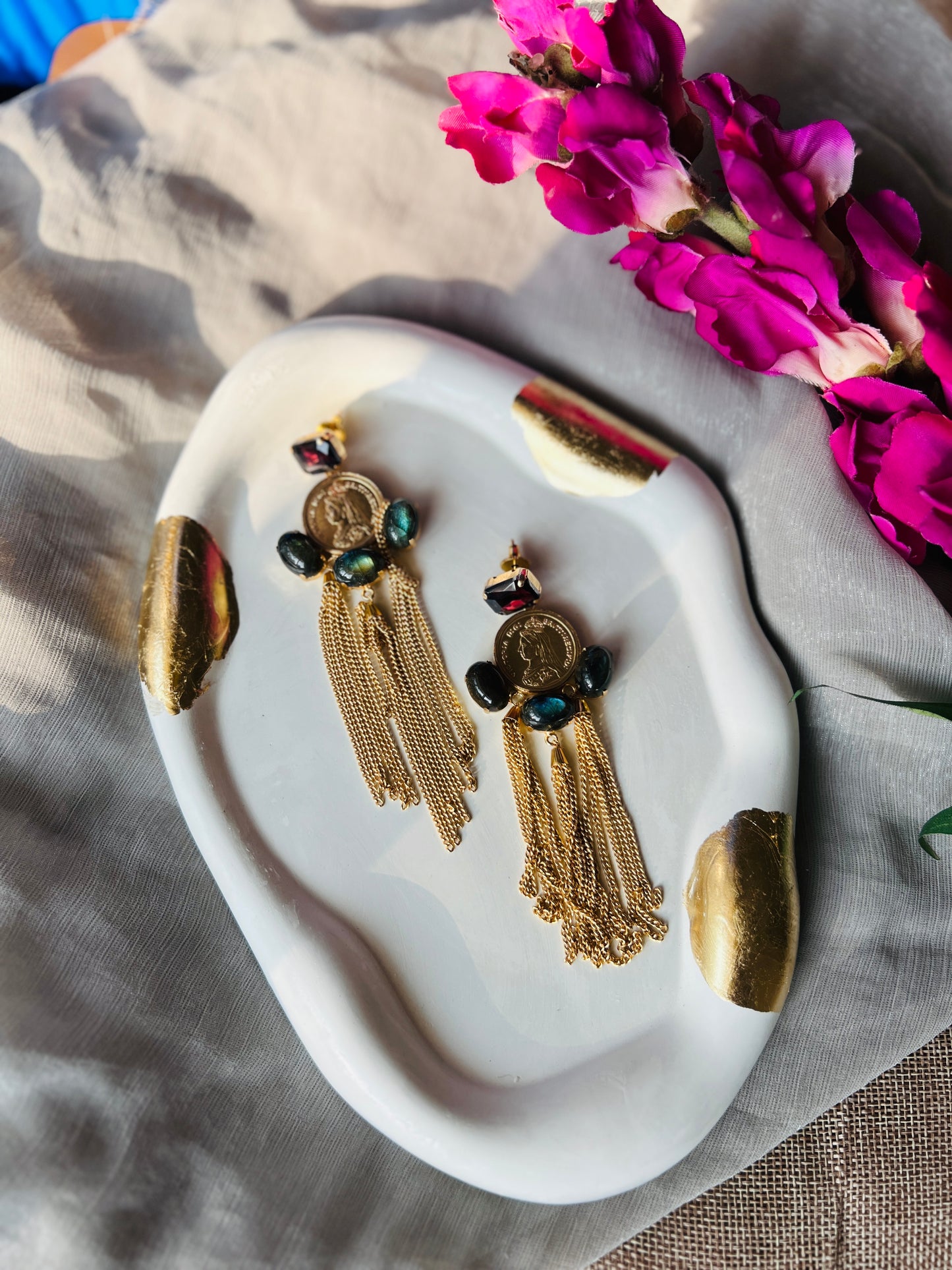 Noir Eclipse Tassel Drops