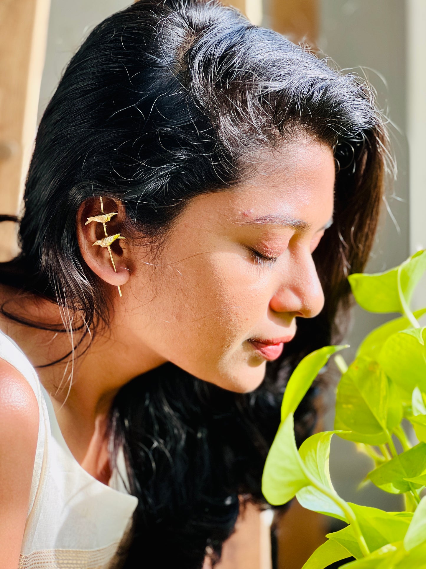 GOLDEN BIRDS EAR CUFFS(PAIR) - Earrings