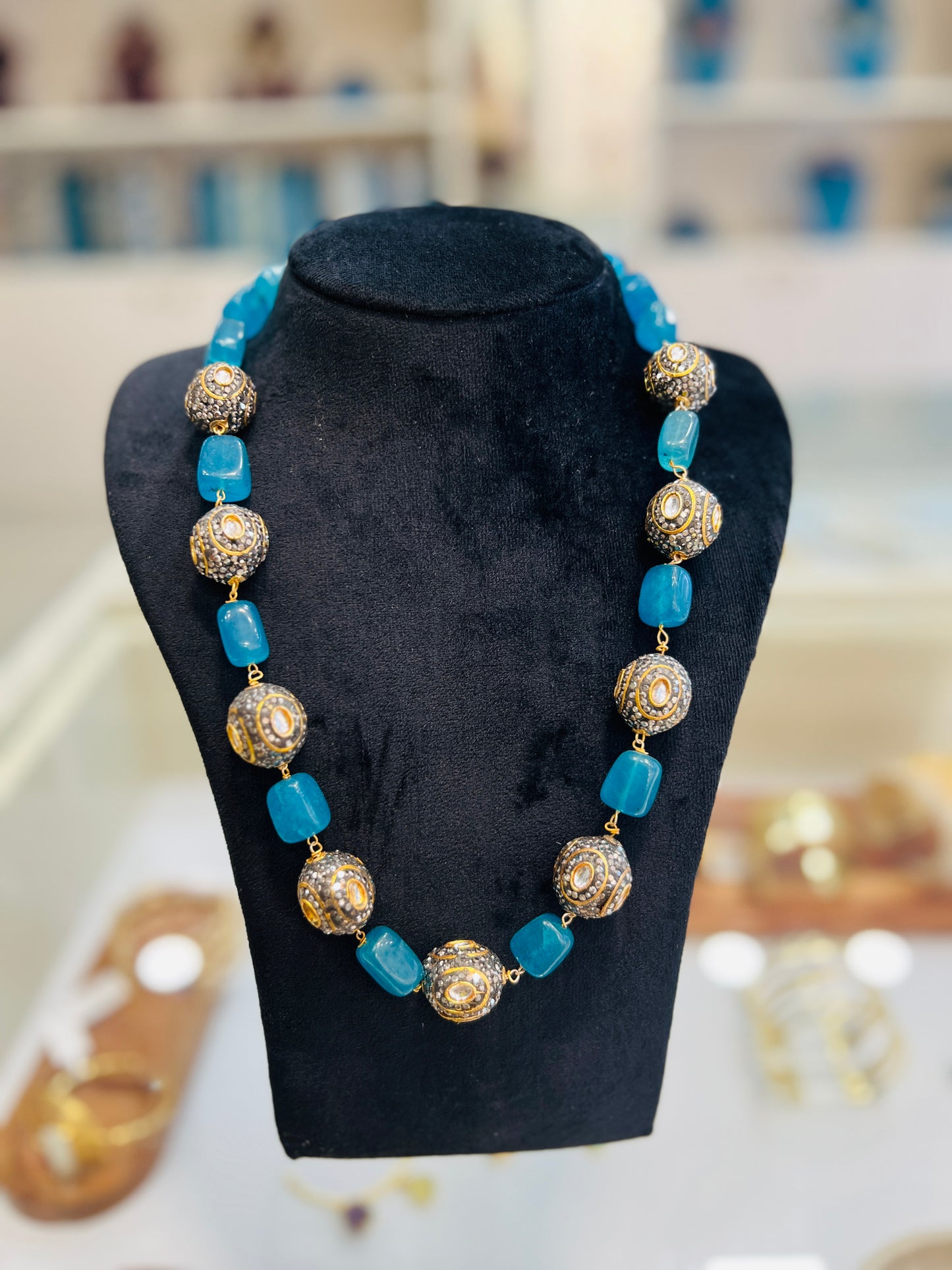 Azure Orbit Necklace