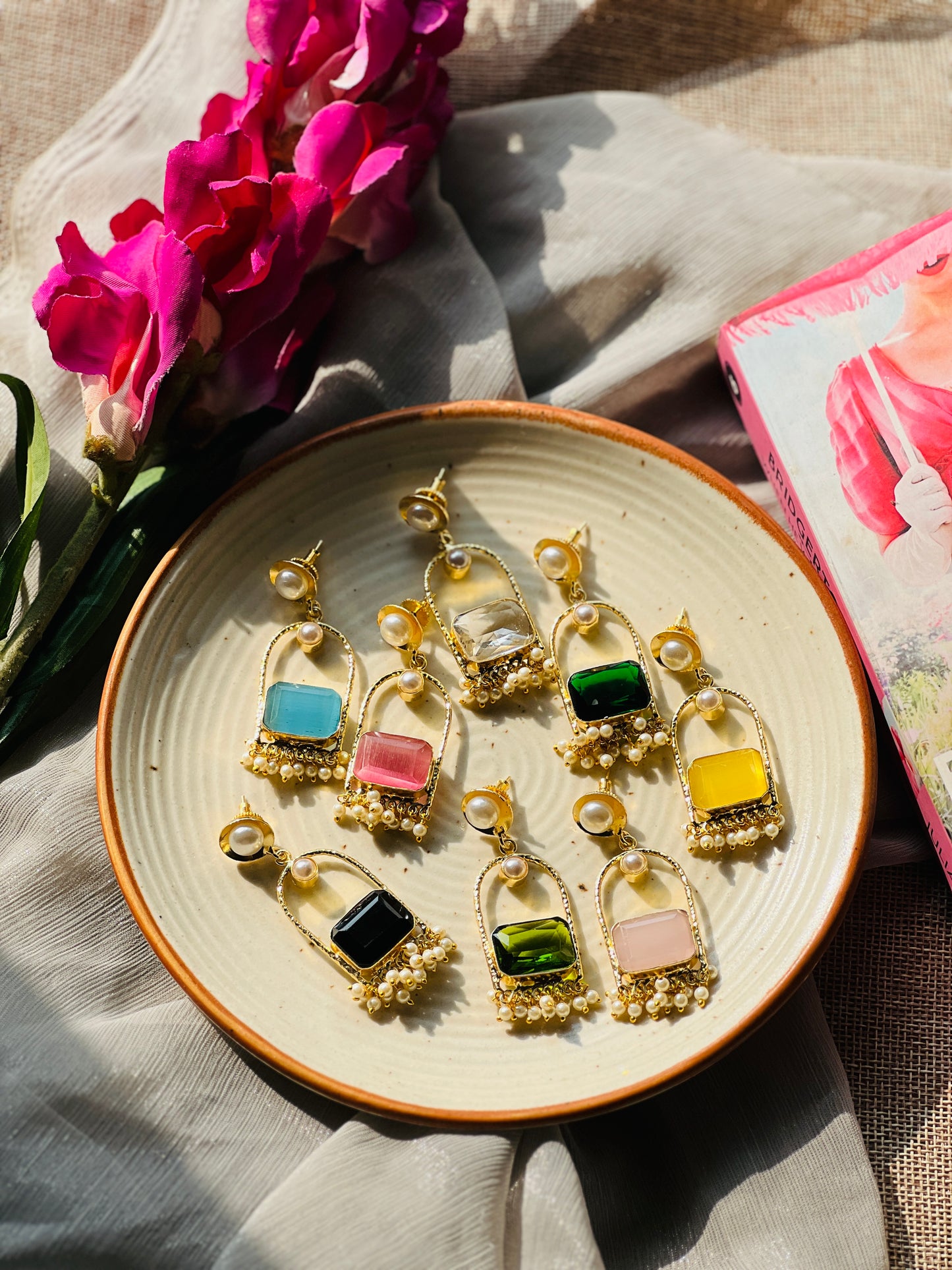 Twinkle Pearl Dangle Earrings