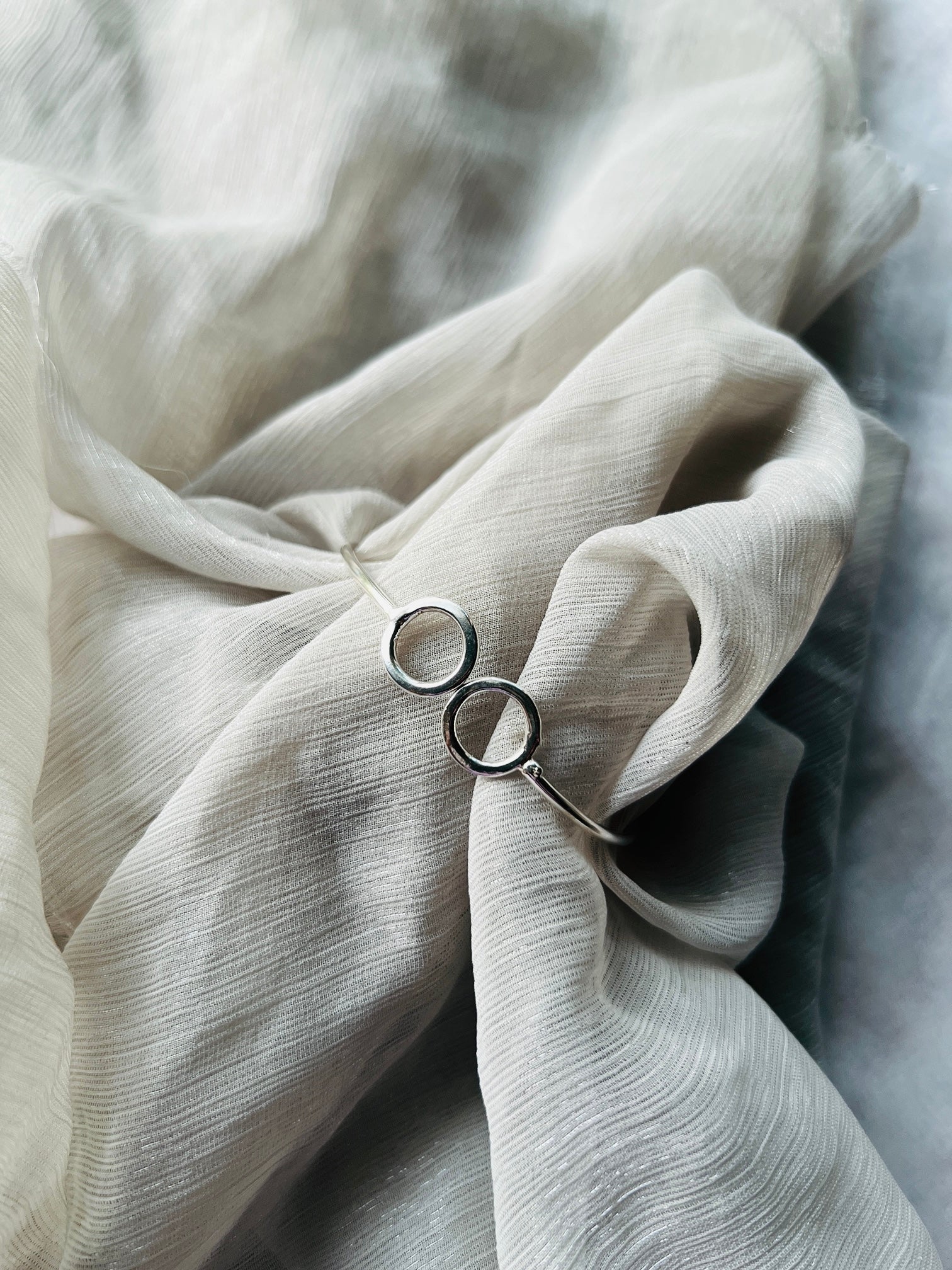Minimalist Silver Bangle - bangles
