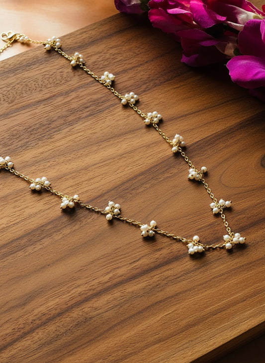 Golden Grace Pearl Chain