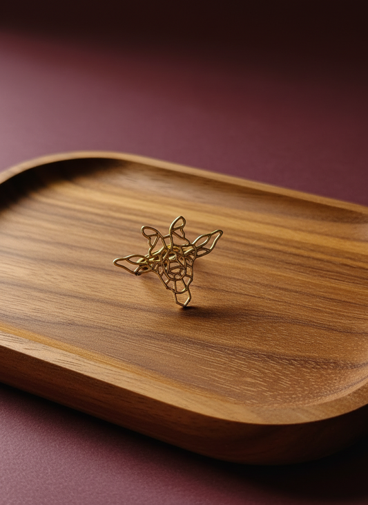 Golden Giraffe Adjustable Ring