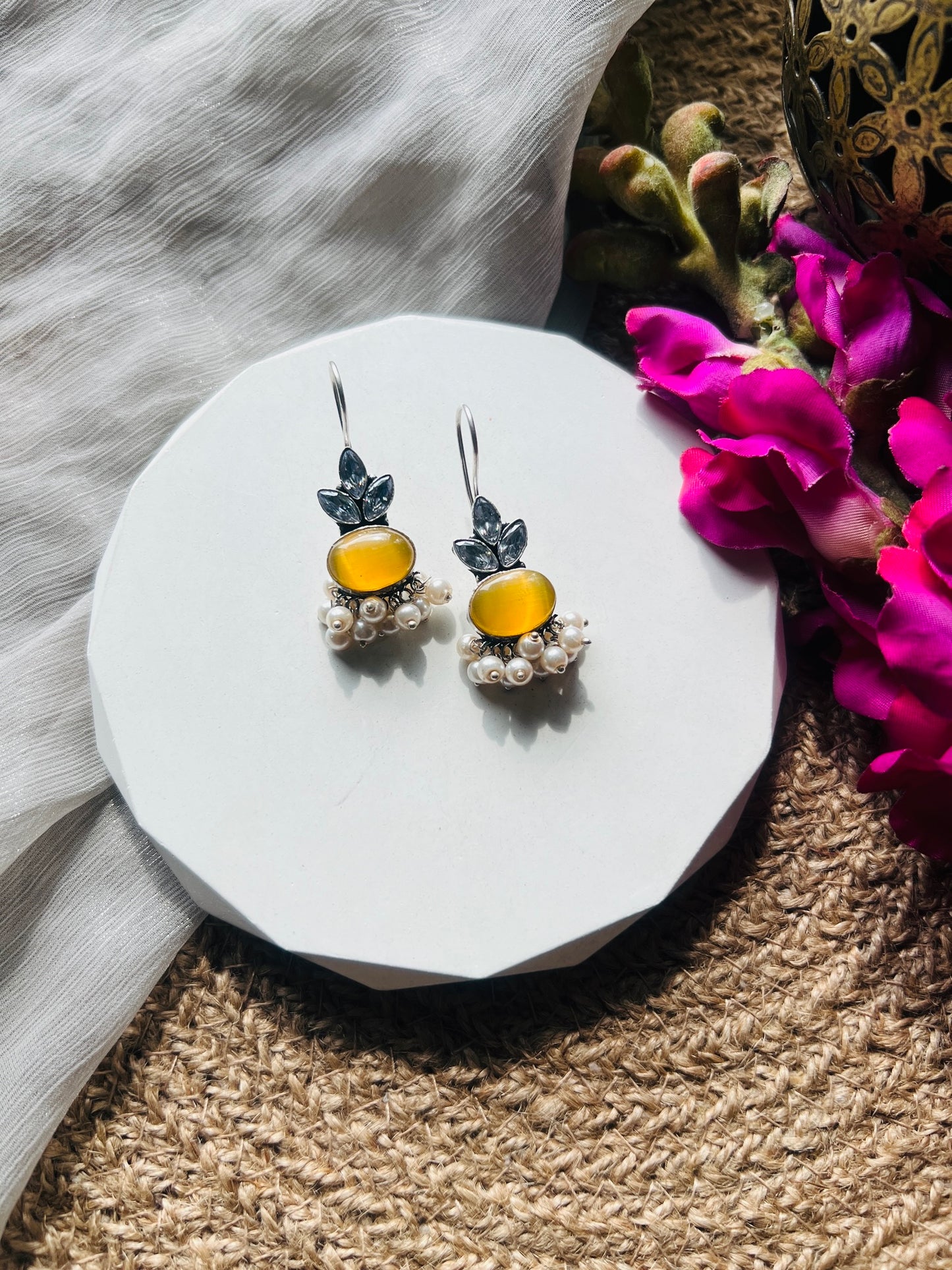 Lustrous Grace Hoops - Earrings